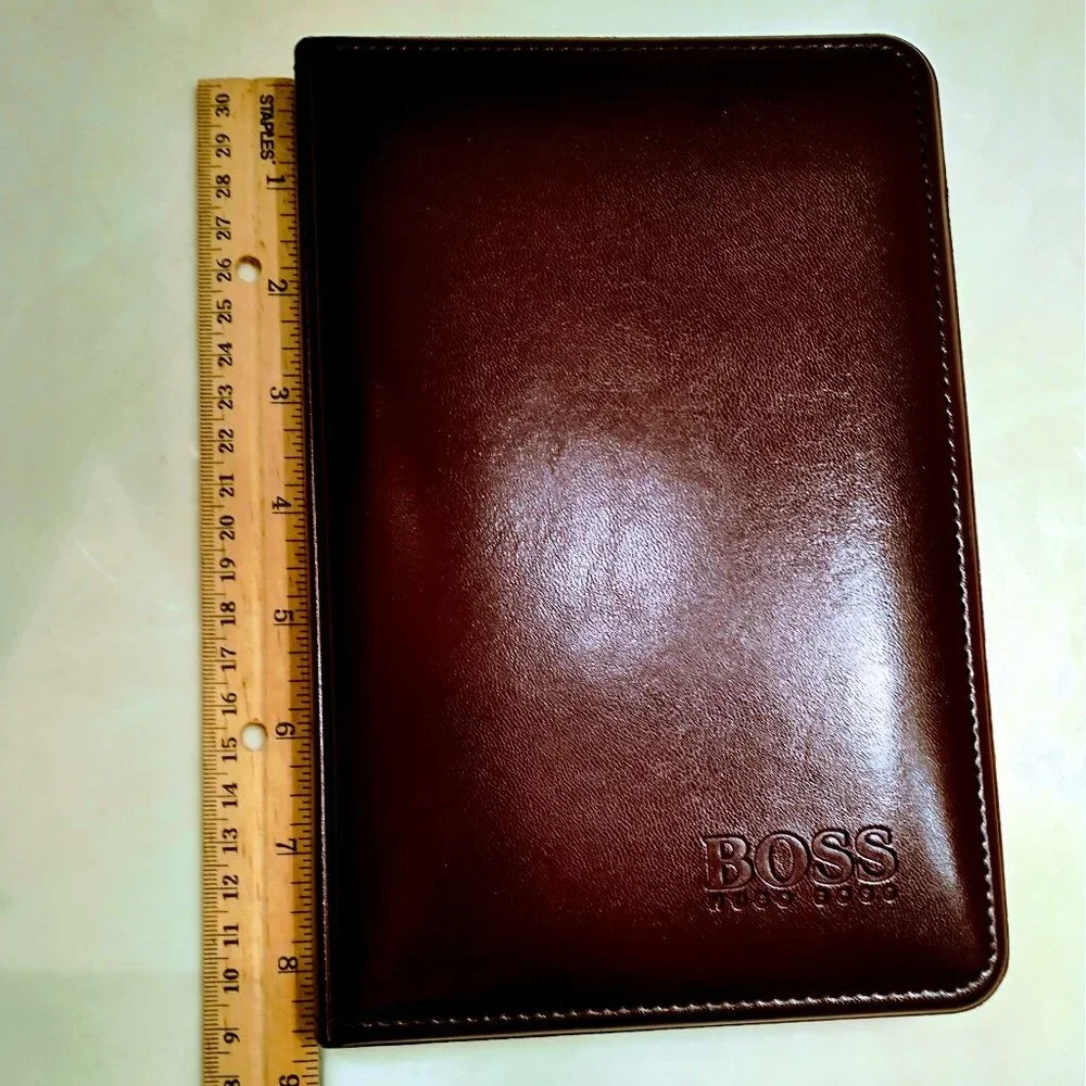 HUGO BOSS VEGAN LEATHER NOTE BINDER + NOTEPAD